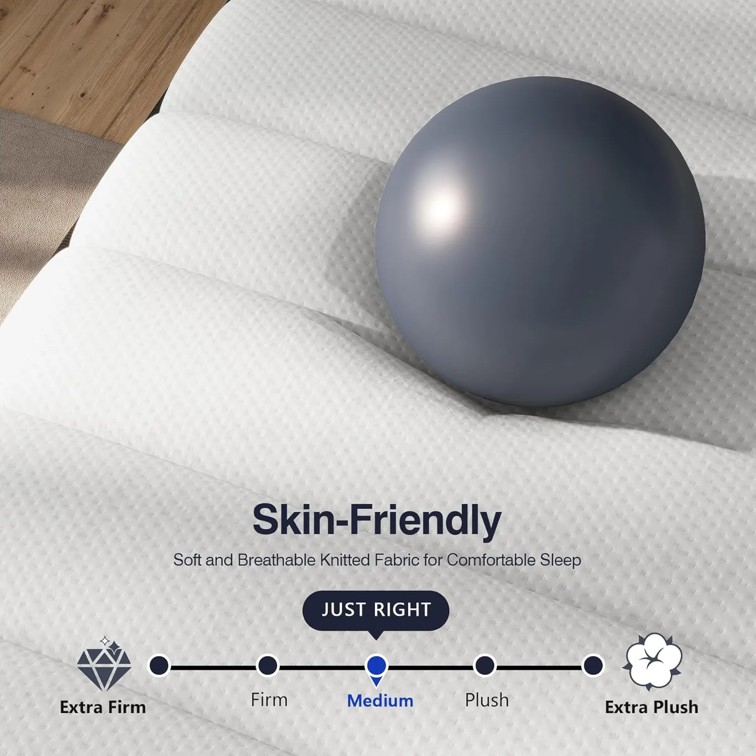 DIFAME Full Size Mattress, 12 Inch Gel Memory Foam Hybrid Full Mattress in a Box with Independent Pocket Spring,Edge Support, Motion Isolation, Pressure Relief, Medium