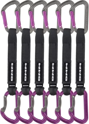 DMM Shadow Quickdraw, Pack of 6, Titanium/Purple, 18cm, A306P-18VWP6