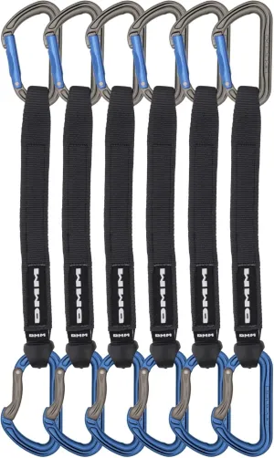 DMM Shadow Quickdraw - Titanium/Blue 25cm - 6 Pack