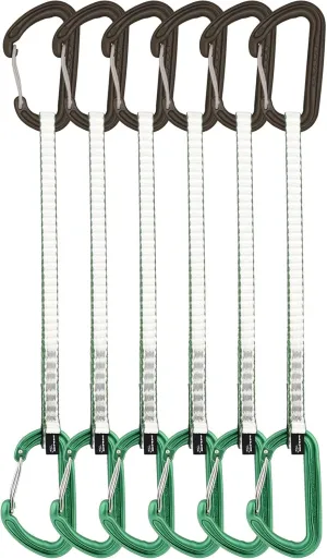 DMM Spectre Quickdraw, 6 Pack, Matt Grey/Green, 25 cm, A358-25GRAP6
