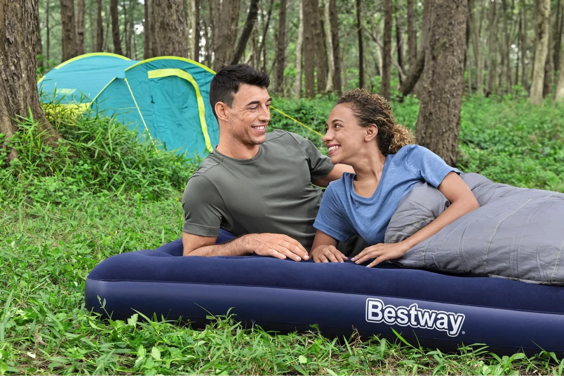 Double Flocked Airbed Inflatable Air Mattress