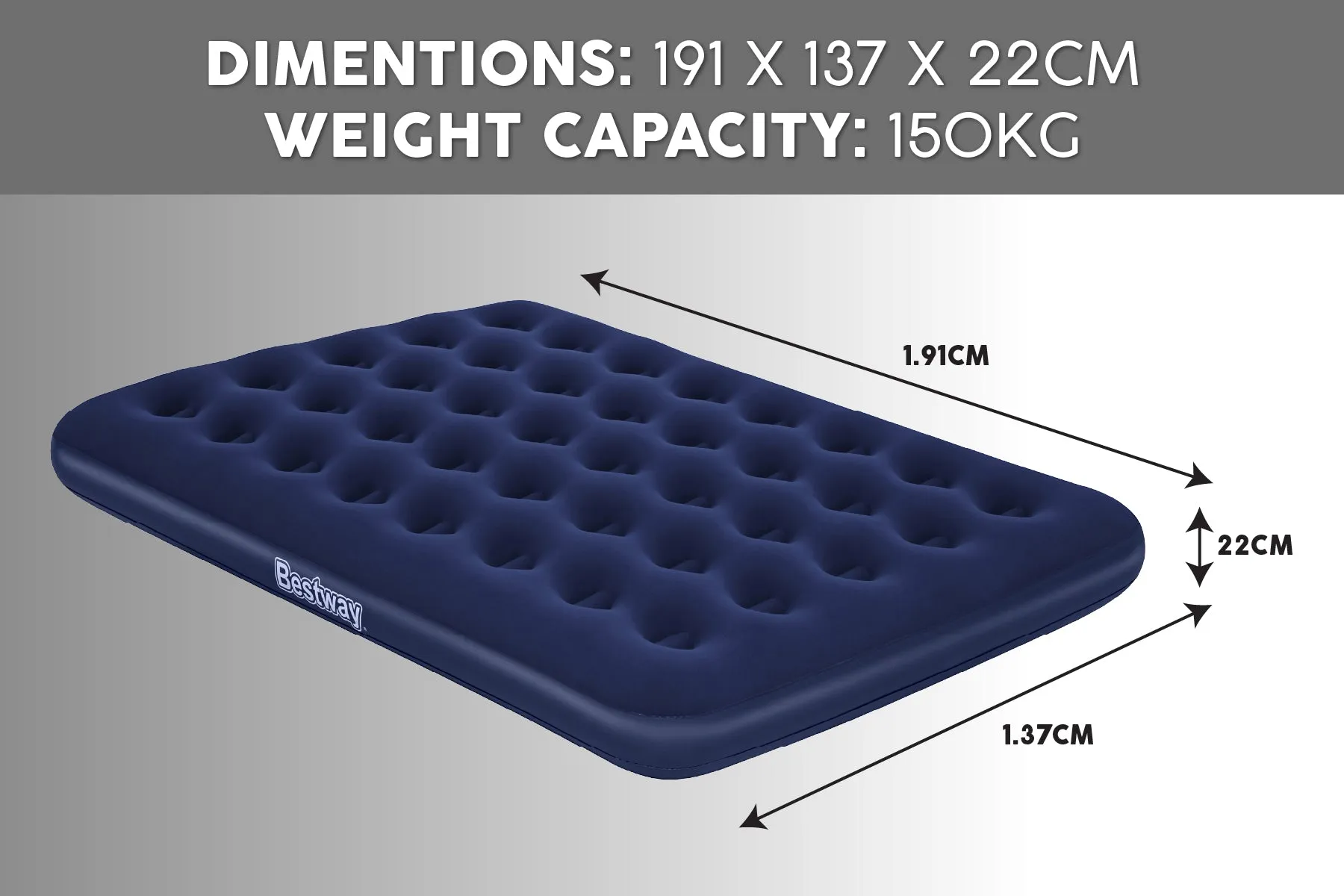 Double Flocked Airbed Inflatable Air Mattress