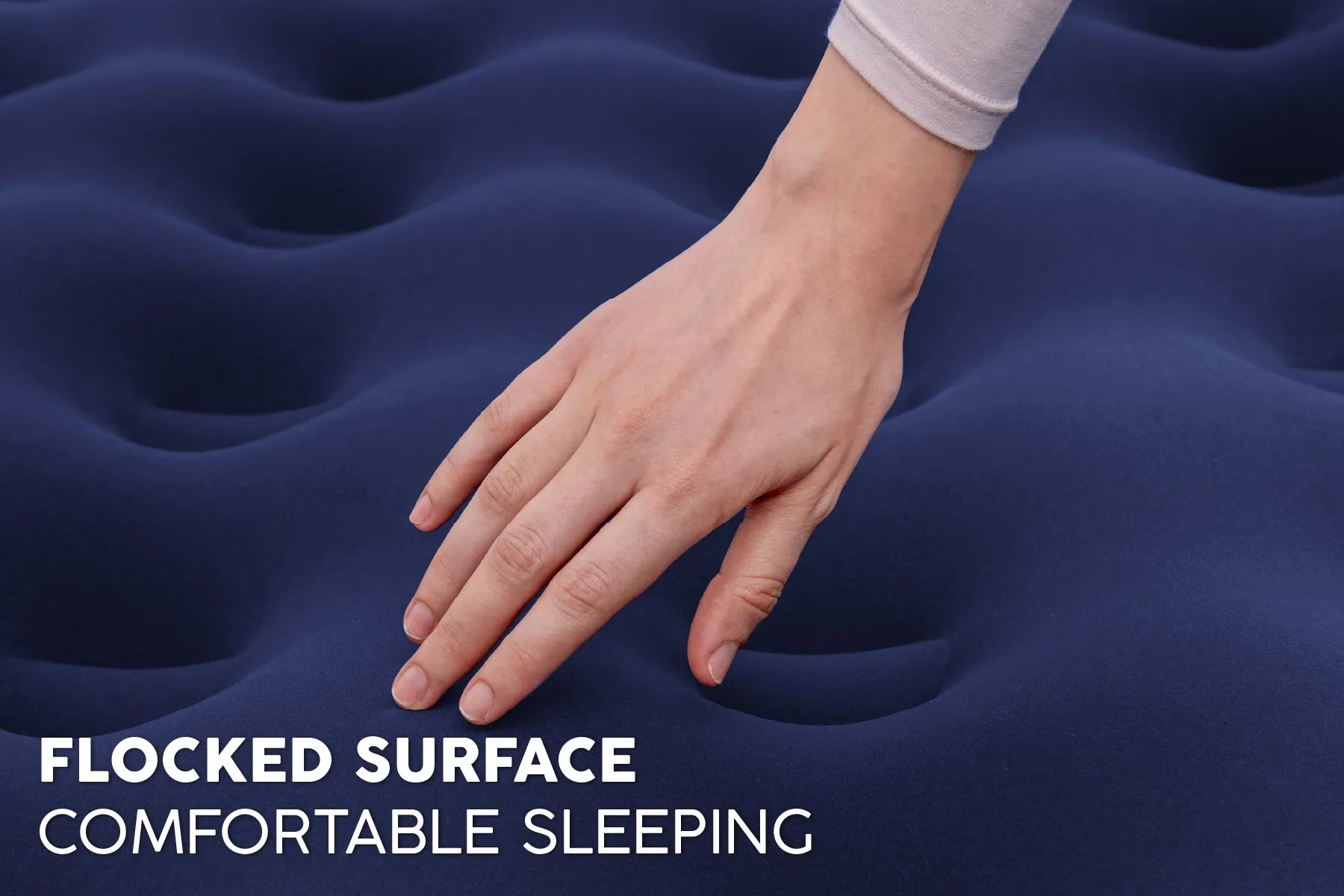 Double Flocked Airbed Inflatable Air Mattress