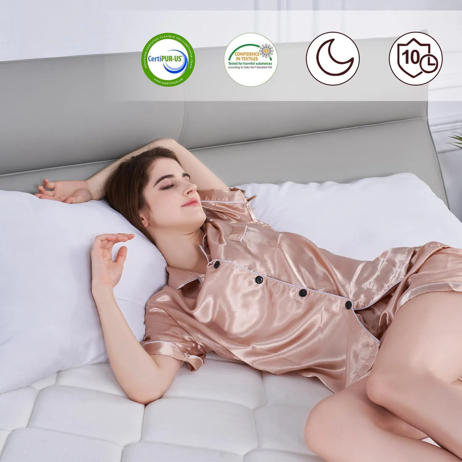 Dreamscape Queen Mattress, 12 Inch Queen Size Mattresses in a Box, Memory Foam Hybrid Mattress with Individual Pocket Spring for Motion Isolation, Pressure Relief, Medium Firm Feel, CertiPUR-US