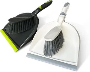 Dust pan Broom, Dust pan and Brush Set 2 Pack, Broom Sets Small, Mini Brush and Dustpan Set, Compact Hand Broom and Dustpan Set for Kitchen, Desktop, Sofa, Animal Cage