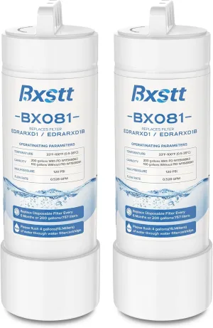 EDRARXD1 water filter replacement for Whirlpool EDRARXD1, Everydrop Filter A, EDRARXD1B 2PACKS