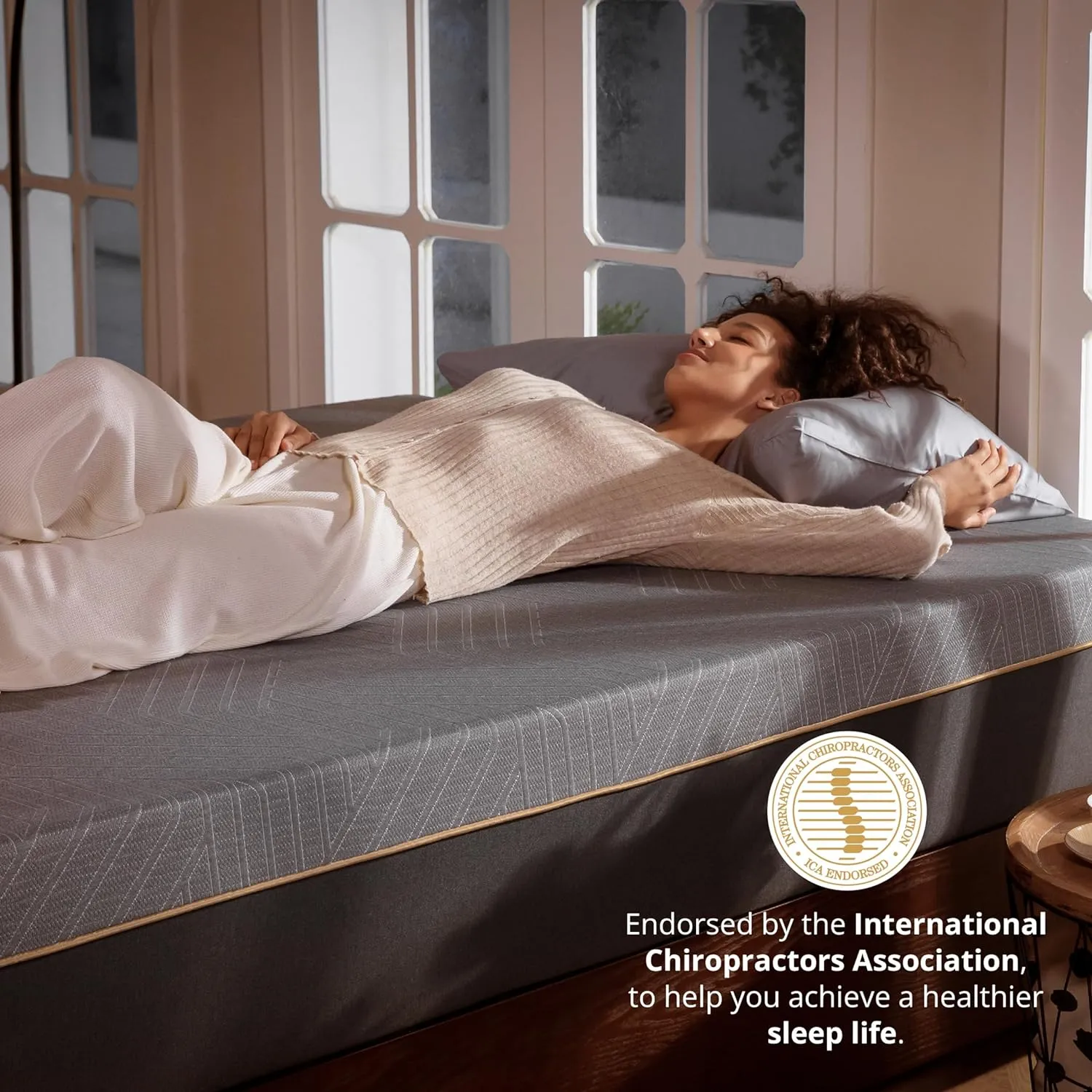 EGOHOME 12 Inch Cal King Memory Foam Mattress for Back Pain, Cooling Copper Gel Bed in a Box, Foam Made in USA, CertiPUR-US Certified, Therapeutic Medium Firm, 72x84x12 Black