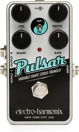 Electro-Harmonix Nano Pulsar Variable Shape Stereo Tremolo Pedal