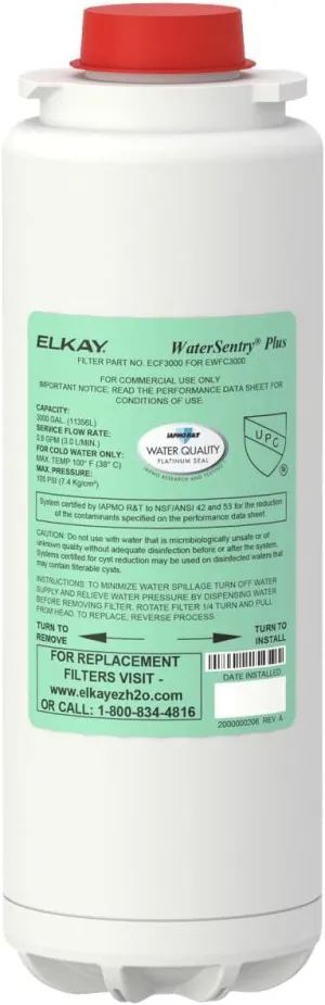 Elkay WaterSentry Plus Commercial Water Dispenser Replacement Filter