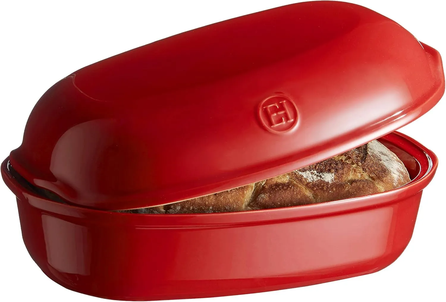 Emile Henry EH349501 Artisan Bread, Ceramic, Red Grand Cru, 5 Liters