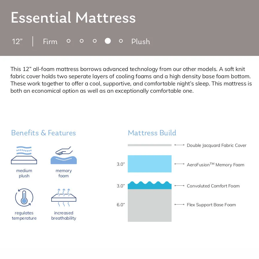 Essential Memory Foam 12"