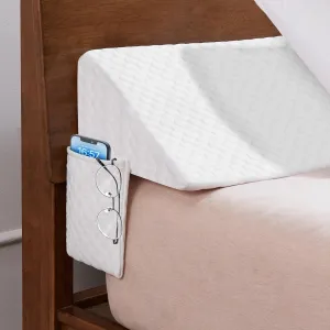EUHAMS Queen Size Bed Wedge Pillow - Bed Gap Filler Mattress Wedge Headboard Pillow Close The Gap 0-5.5" Between Your Headboard and Mattress or Wall for Sleeping Backrest Pillow (White 60"x8"x6")