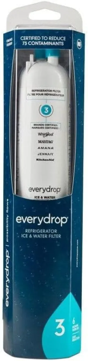 everydrop by Whirlpool Ice and Water Refrigerator Filter 3, EDR3RXD1, Single-Pack