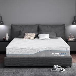 Extra Firm Mattress Full Size 12 Inch with Ice Silk Cover, Luxurious Cool Green Tea/Gel Memory Foam Mattress in Box, Firm Bamboo Bed Mattresses for Back Pain, US CertiPUR-US, Made in USA, 75" x 54"