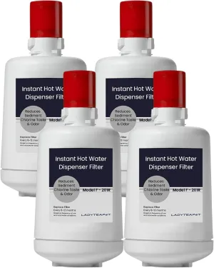 F-201R Water Filter Cartridge, Replacement Compatible With InSinkErator F-201R Water Filter Cartridge for Hot Water Dispenser (4 Pack)