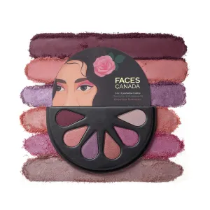 FACE'S-CANADA. 6 in 1 Eyeshadow Palette, Hopeless Romantic 01, Olive Butter and Macadamia Oil, 6g