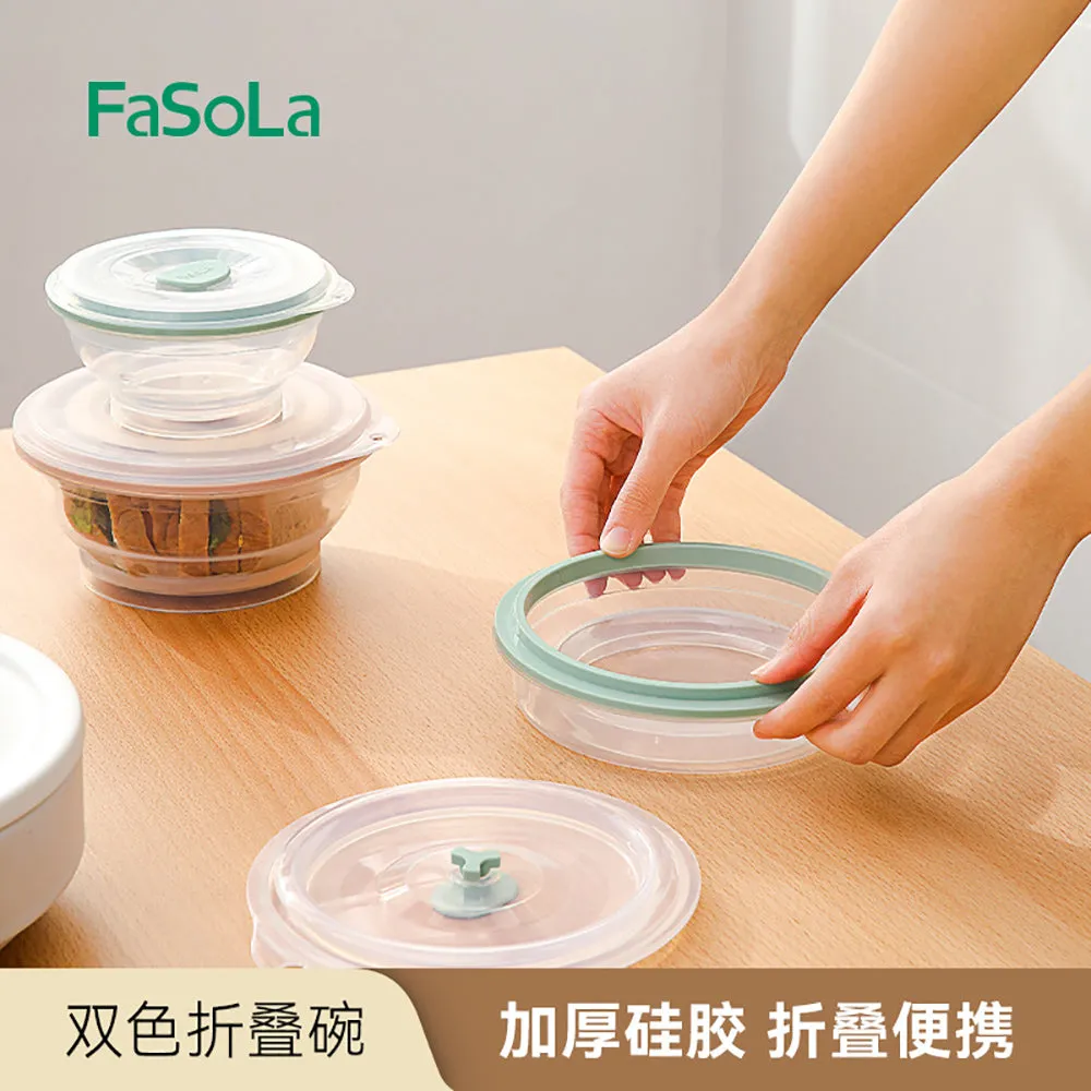 FaSola Dual-Color Collapsible Bowl - Pink, 760ml