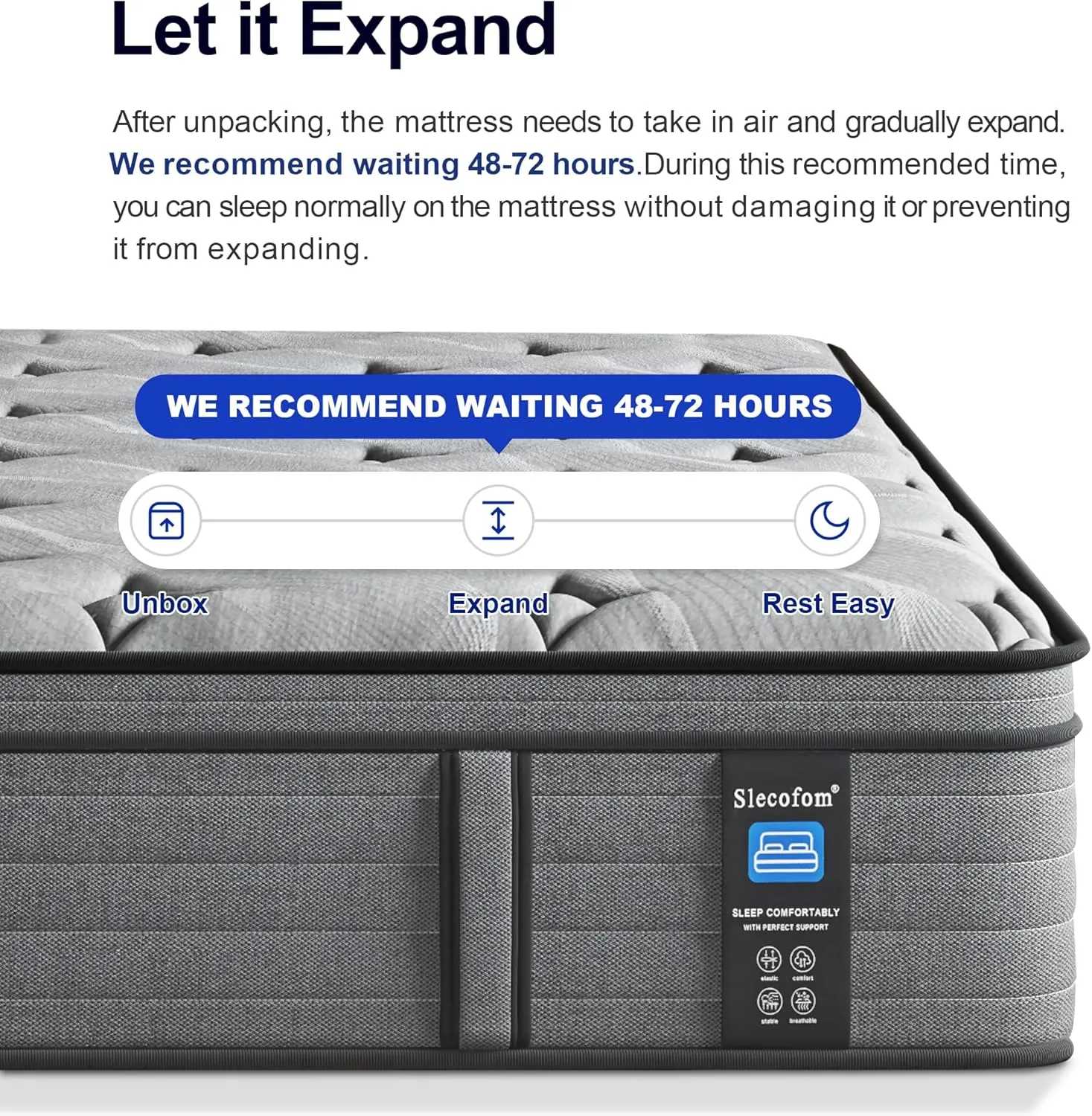 Firm Queen Mattress,12 Inch Queen Size Hybrid Mattress with Extra Lumbar Support for Back Pain Relief, Cool Sleep, Edge Support, Firm Pocket Spring with Motion Isolation, Fiberglass-Free