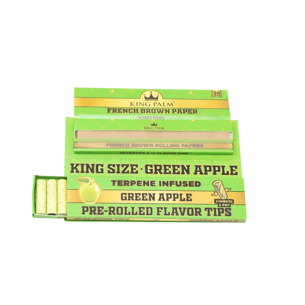 Flavor Booklets w/ Flavor Tips - King Size - Green Apple