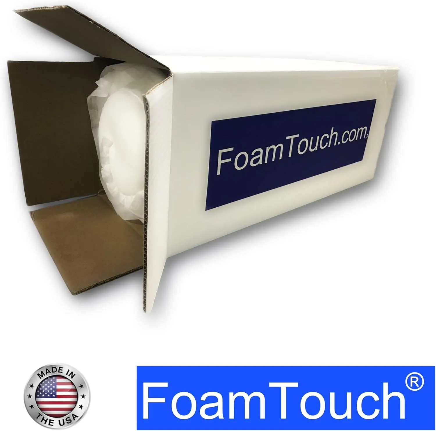 FoamTouch 1" x 24" x 80" Upholstery Foam, White