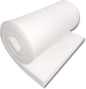 FoamTouch 1" x 24" x 80" Upholstery Foam, White