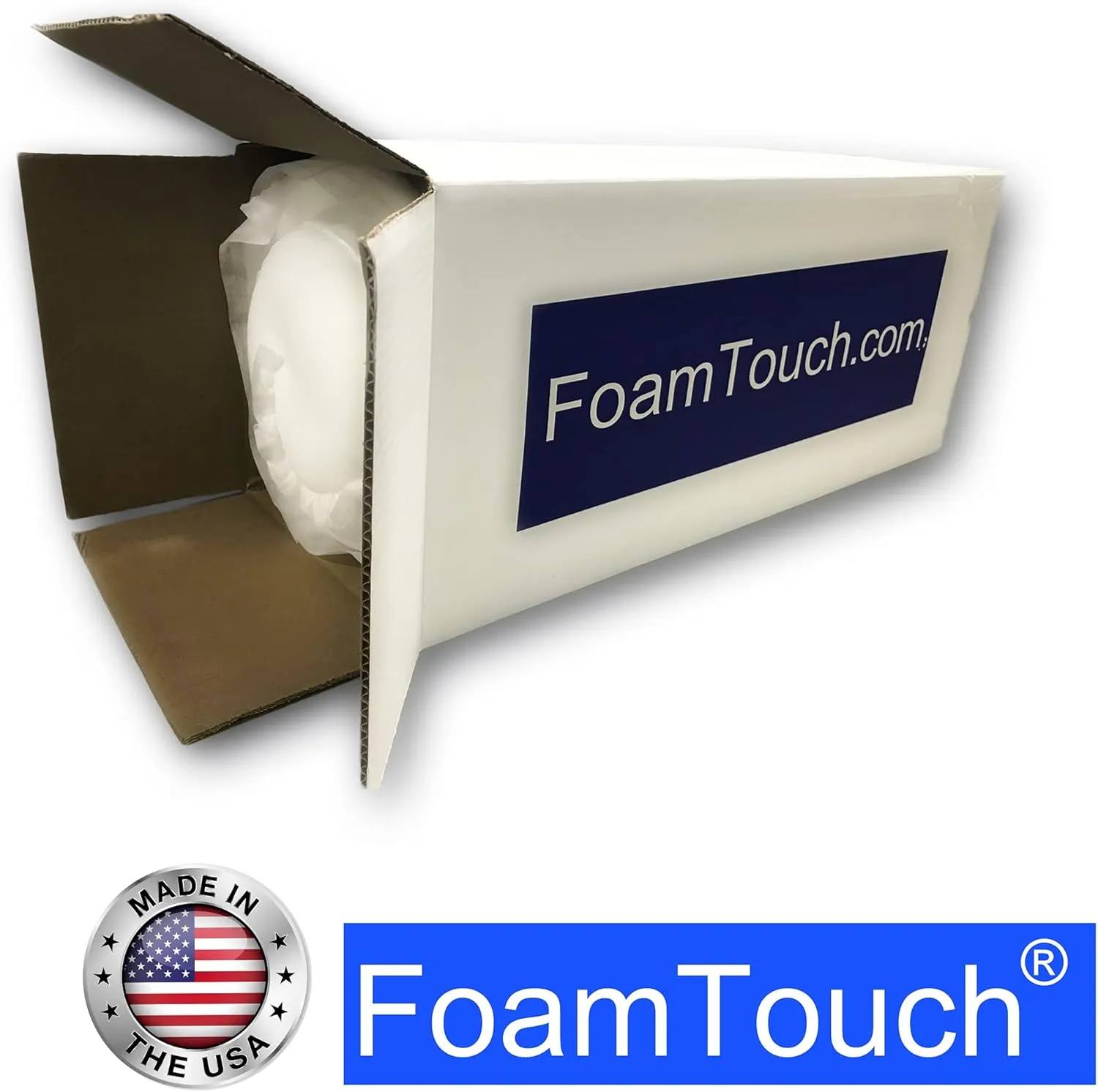 FoamTouch 1" x 24" x 80" Upholstery Foam, White