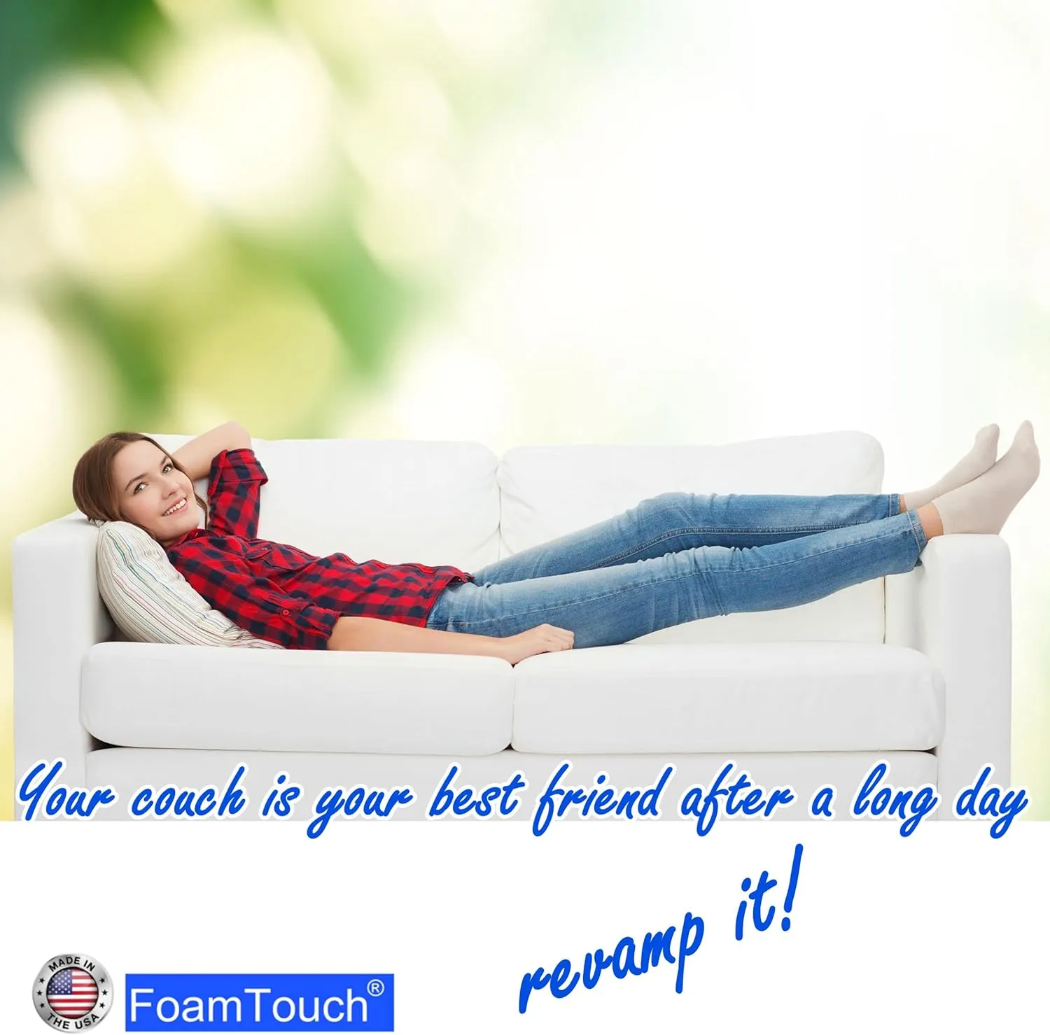 FoamTouch 4" Height x 48" Width x 72" Length Camper/RV bunk Mattress (Foam Only) Charcoal -No Cover