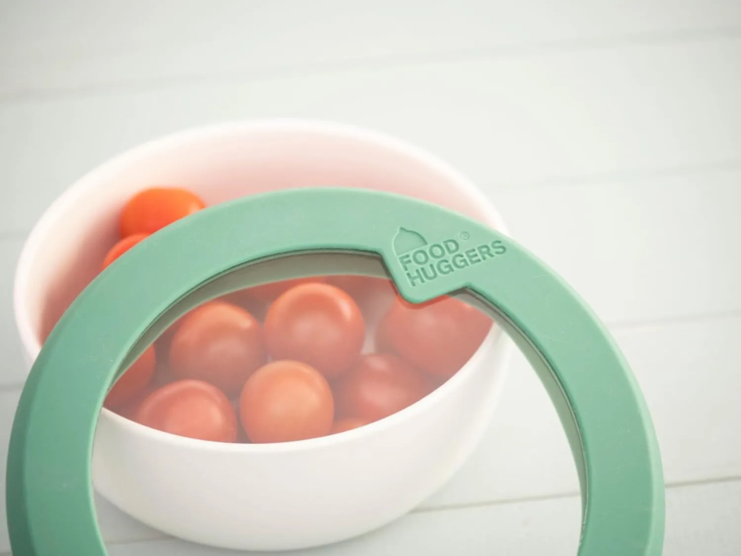 Food Huggers Replacement Lids for Glass Storage Containers Silicone & Glass Lids that Don’t Crack | Fits Most Round Container Brands & Bowls | 100% Plastic Free | 1 Lid (Small), Gradual Green
