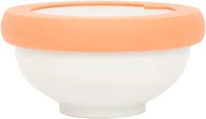 Food Huggers Replacement Lids for Glass Storage Containers | Silicone & Glass Lids that Don’t Crack | Fits Most Round Container Brands & Bowls | 100% Plastic Free (1 Lid (Small), Terracotta)