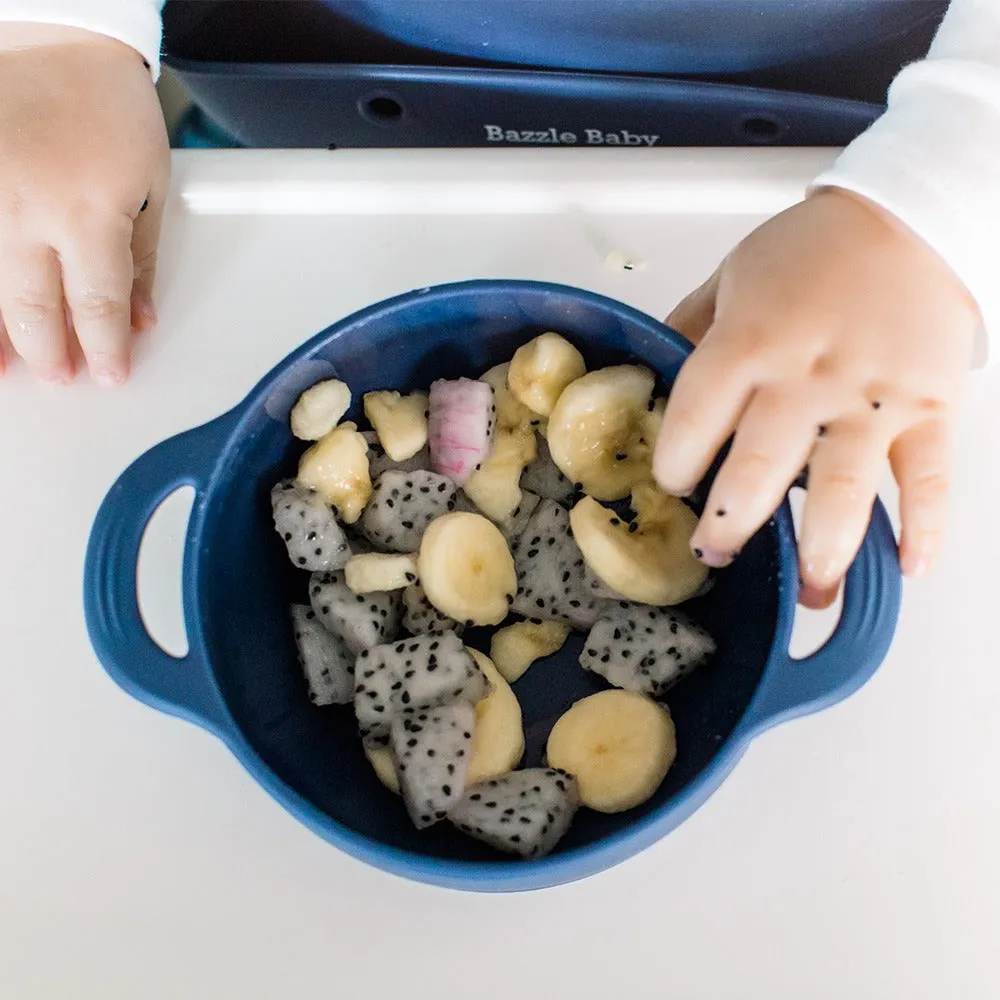 Foodie® Feeding Mat   Bowl Set: Grey Skies