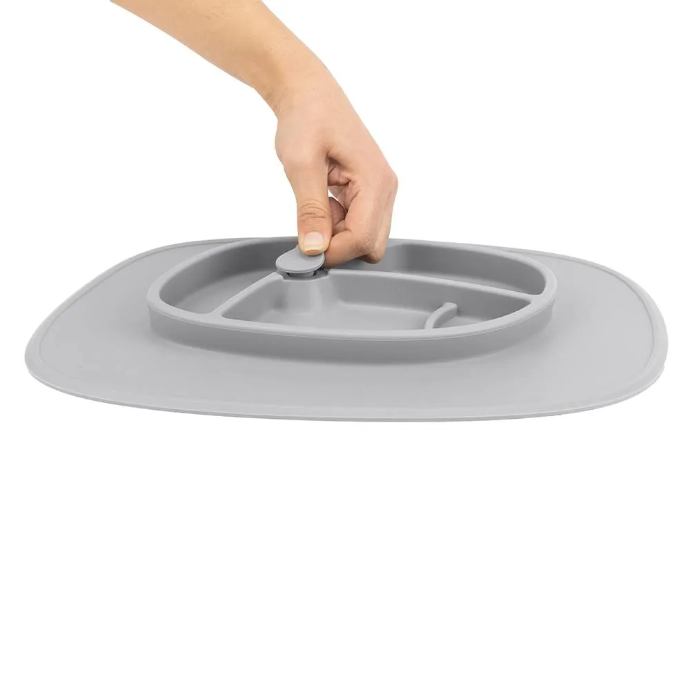 Foodie® Feeding Mat   Bowl Set: Grey Skies