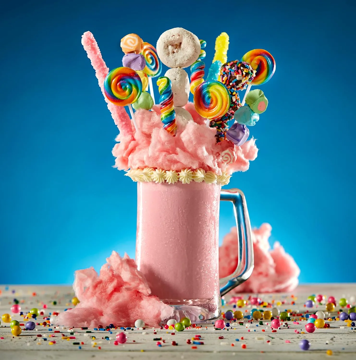 Frostline Pink Cotton Candy Soft Serve Ice Cream Mix, Lactose & Gluten Free- Just Add Water, Dairy or Dairy Free Alternative, Use with Blender, Countertop Ice Cream Maker, Soft Serve Machine- 6 lb Bag