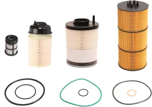 FS20083 Fuel Water Separator Filter LF17511 Oil Filter and PF9908 Fuel Filter Compatible with ISX DD13 DD15 DD16 Detroit Diesel Engines, OE FS20083 LF17511 PF9908