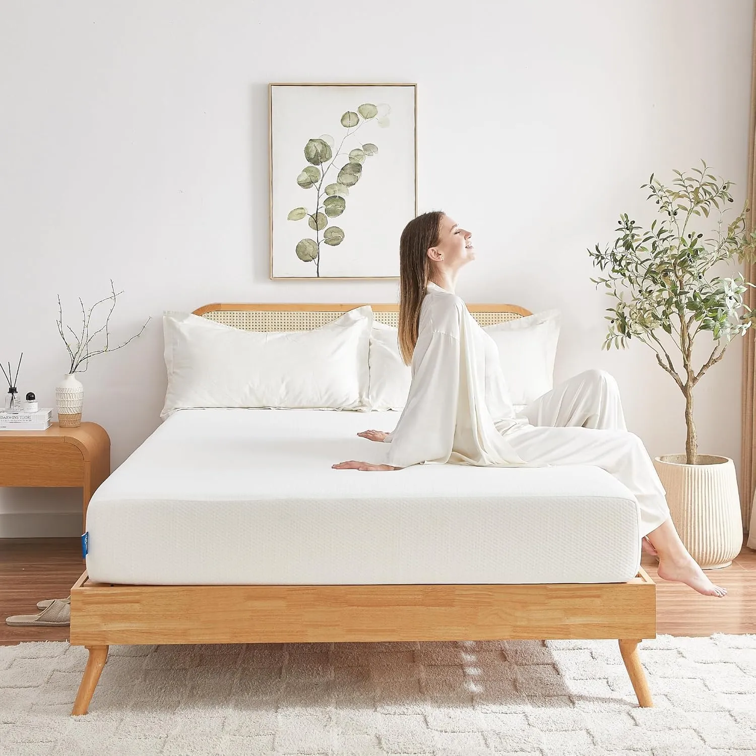 Full Mattress, 6 Inch Gel Memory Foam Mattress in a Box, Fiberglass Free Full Size Mattresses for Pressure & Pain Relief, Soft and Comfortable