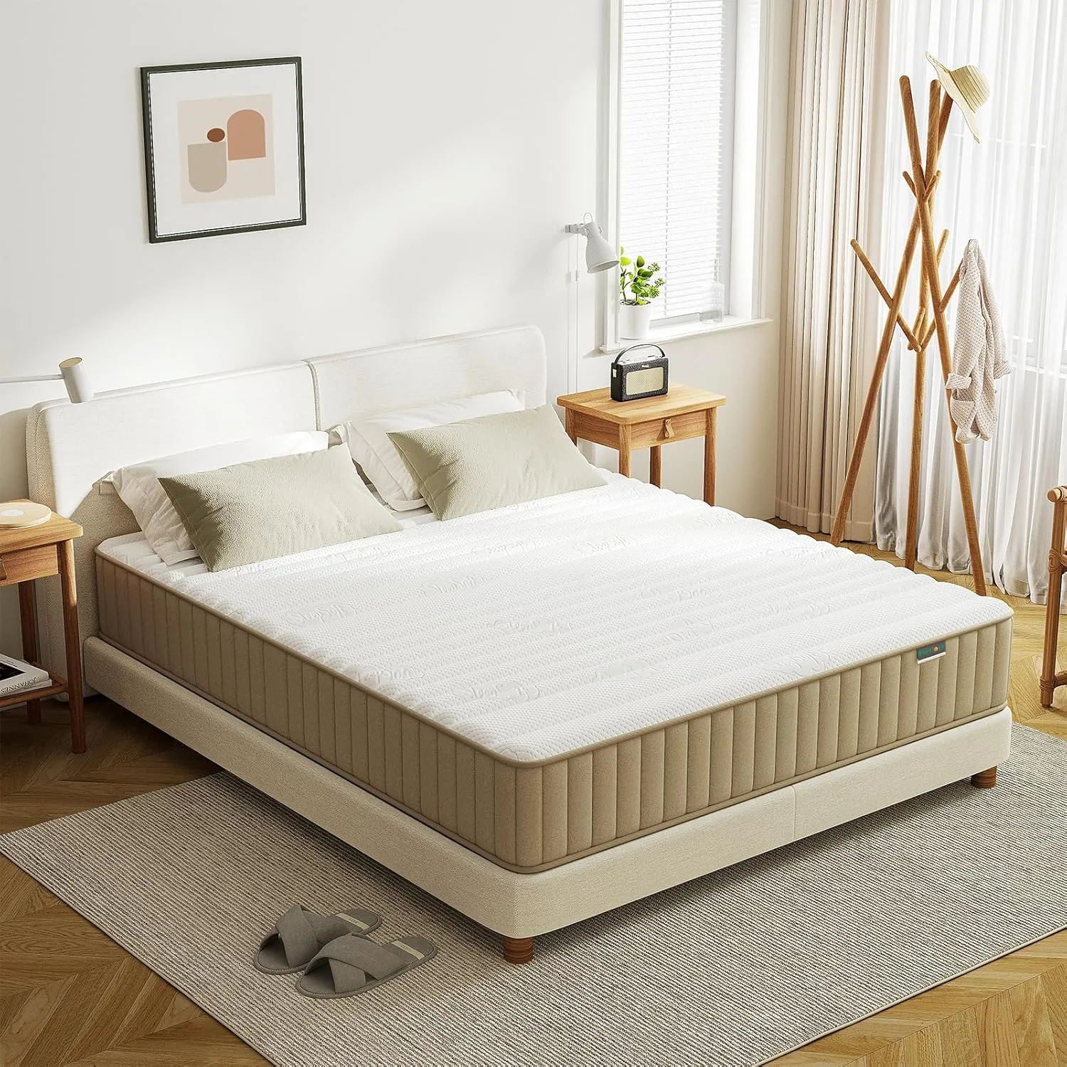 Full Mattress Firm, PurrJoys10 Inch Full Size Mattress in a Box,Hybrid Memory Foam Double Mattress with Individual Pocket Spring for Motion Isolation & Pressure Relief, CertiPUR-US
