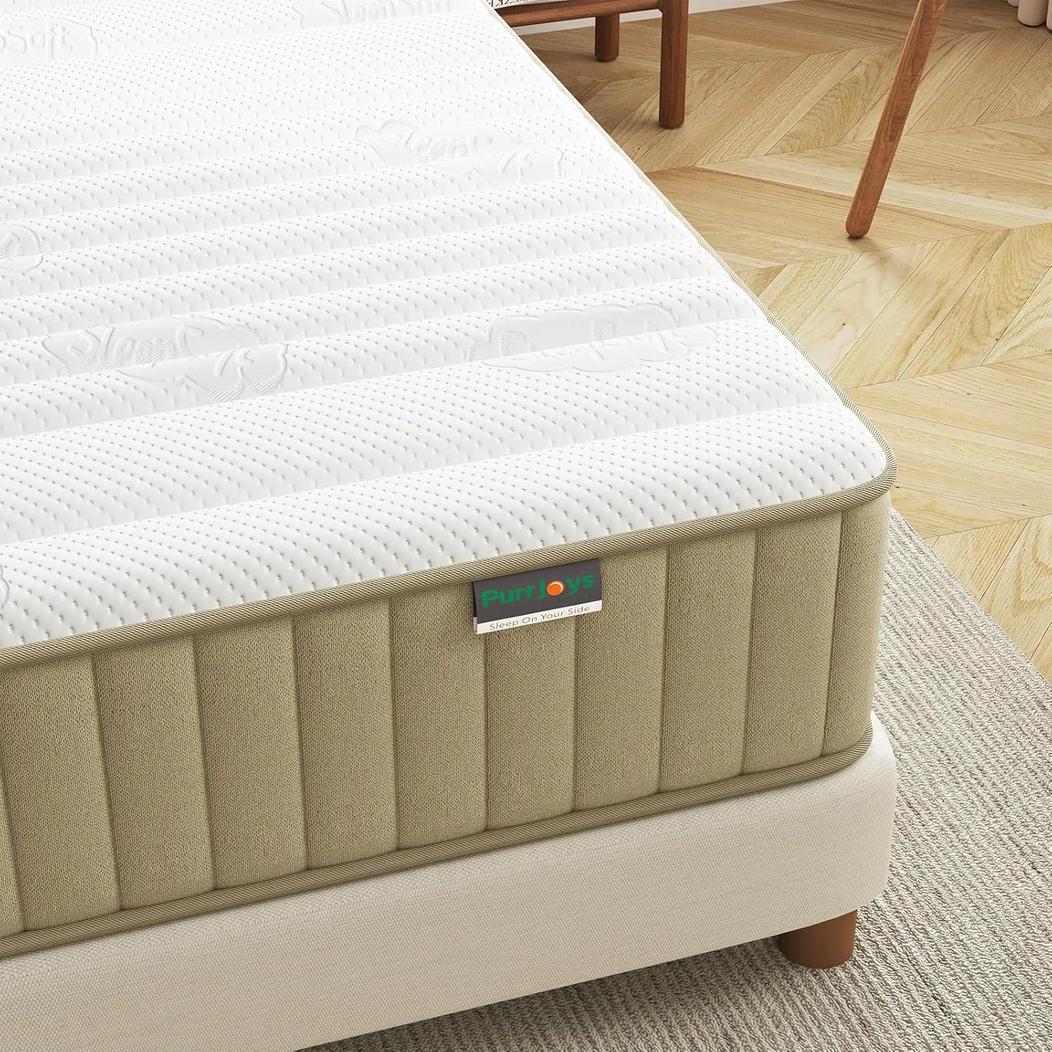 Full Mattress Firm, PurrJoys10 Inch Full Size Mattress in a Box,Hybrid Memory Foam Double Mattress with Individual Pocket Spring for Motion Isolation & Pressure Relief, CertiPUR-US