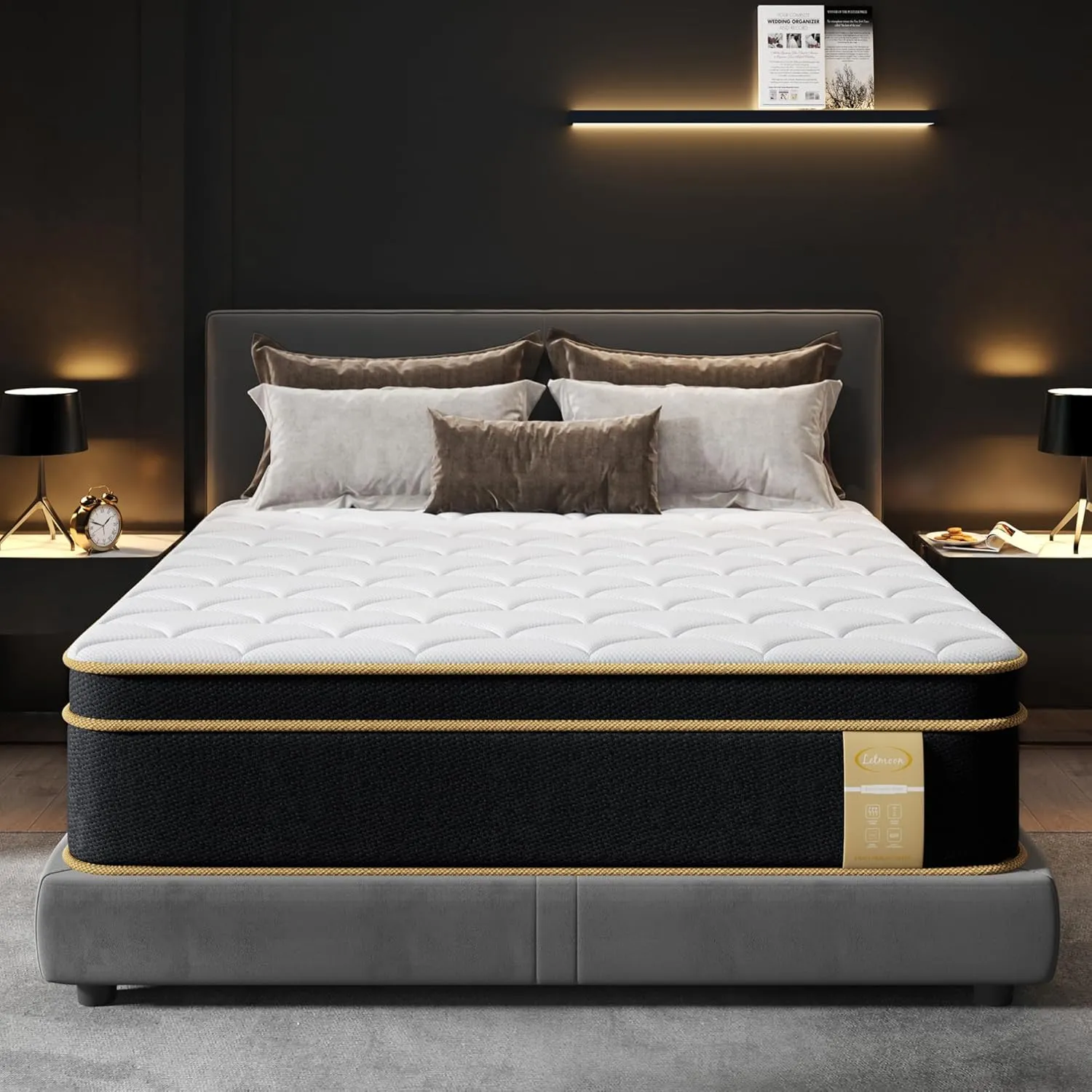 Full Size Mattress, 10 Inch Gel Memory Foam Hybrid Mattress Full Size in a Box, Full Bed for Pressure & Pain Relief, Medium Plush, Certipur-US, Individual Pocket Springs