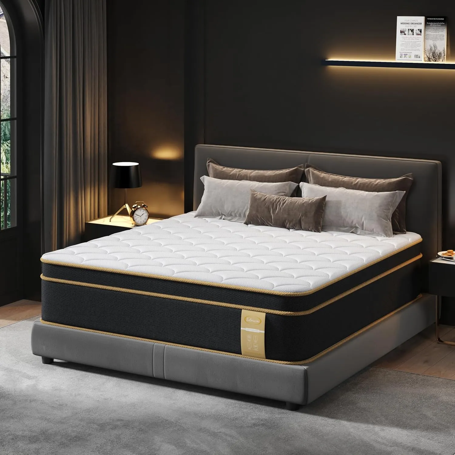 Full Size Mattress, 10 Inch Gel Memory Foam Hybrid Mattress Full Size in a Box, Full Bed for Pressure & Pain Relief, Medium Plush, Certipur-US, Individual Pocket Springs