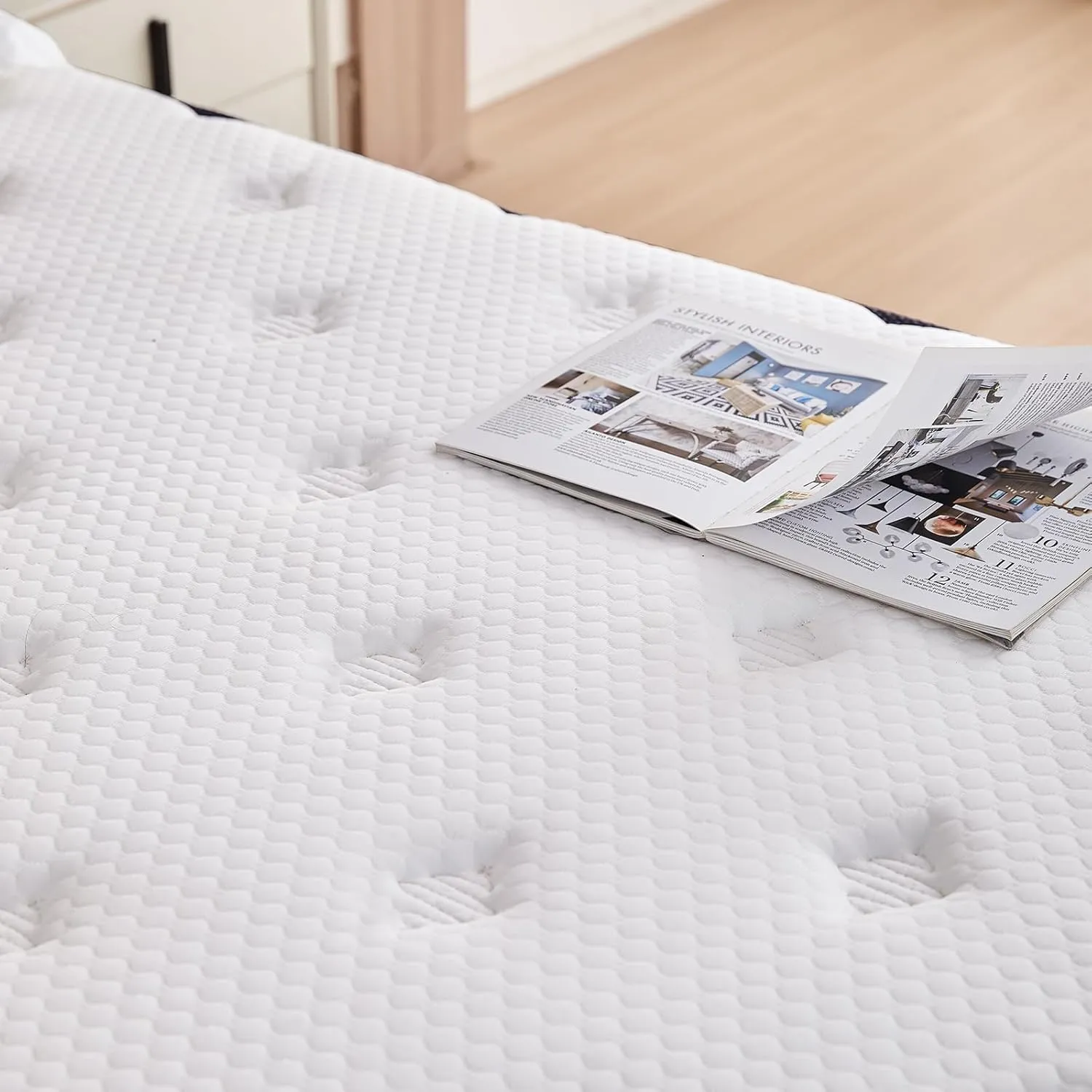 Full Size Mattress, 10 inch Hybrid Mattress in a Box, Medium Firm, Pressure Relief & Motion Isolation, Gel Memory Foam Pocket Springs, CertiPUR US Certified, 365 Nights Trial