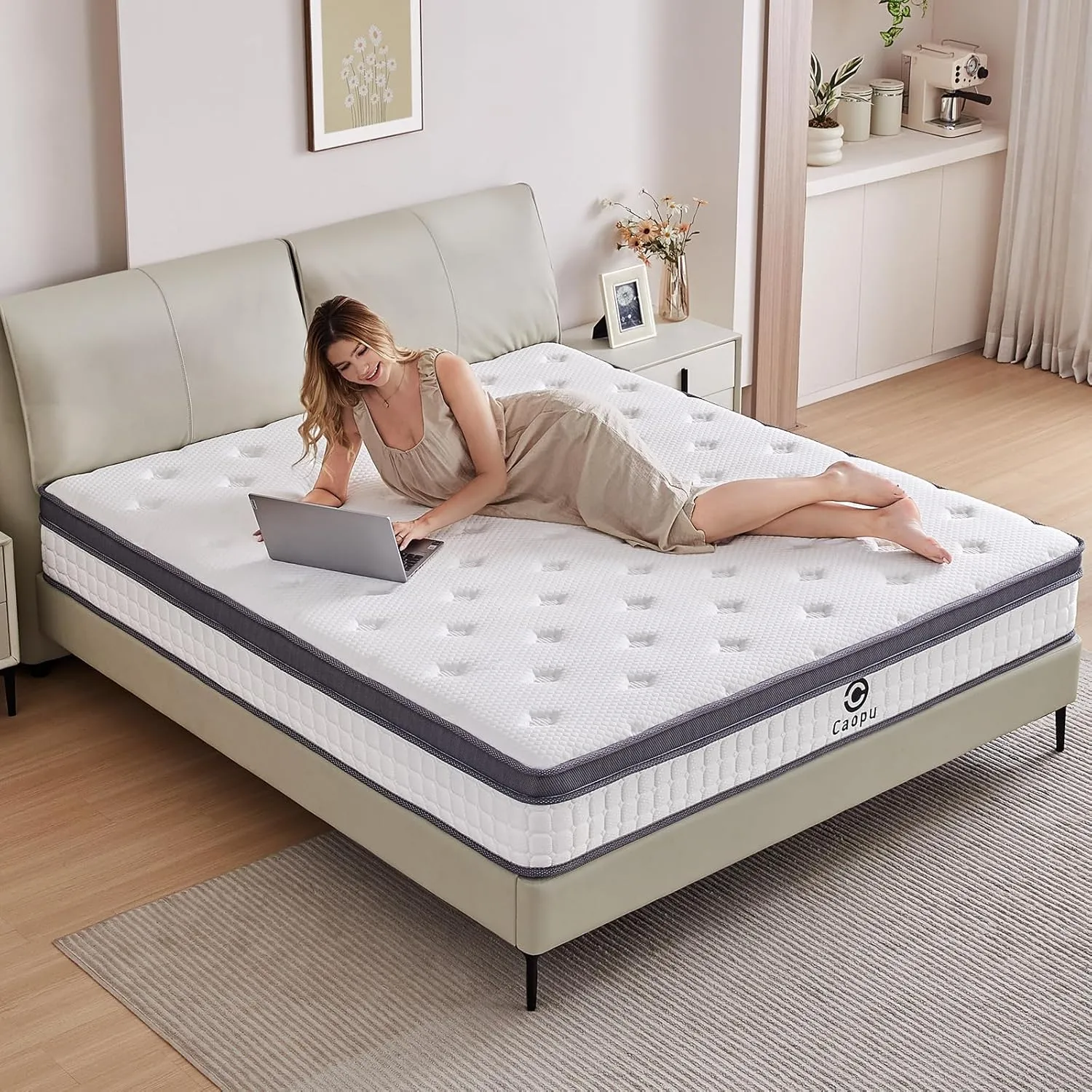 Full Size Mattress, 10 inch Hybrid Mattress in a Box, Medium Firm, Pressure Relief & Motion Isolation, Gel Memory Foam Pocket Springs, CertiPUR US Certified, 365 Nights Trial