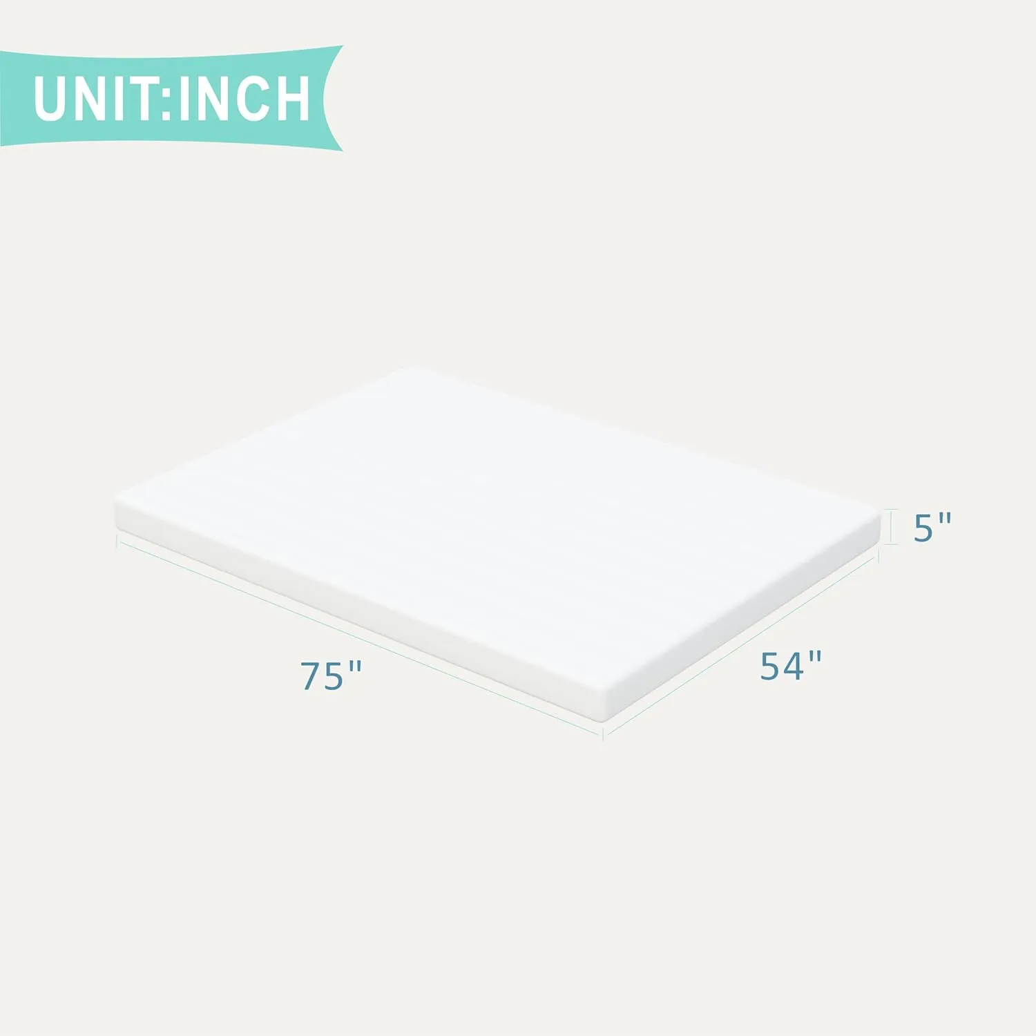 Full Size Mattress, 5-inch, Gel Memory Foam [Premium Version] Medium-Firm, Bed in a Box, Fiberglass Free, Cooling Sleep & Pressure Relief, Certified Safe Foams & Fabric