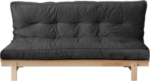 Futon Mattres Full Size 6",Flannel Floor Foldable for Adults,Floor Futon Mattress,High Density Shredded Foam Filling Mattress for Bedroom,Living (Frame Not Included), 54 x 80,Black