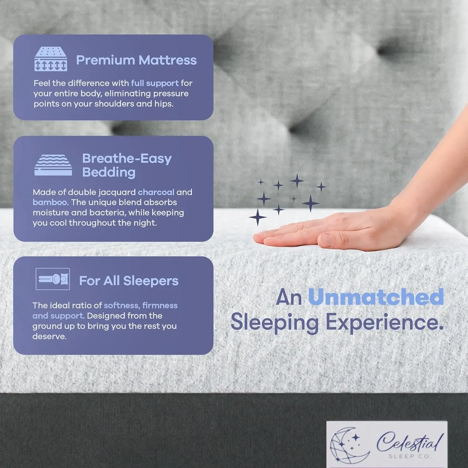 Gel Memory Foam Mattress in a Box, Made in The USA, CertiPUR-US Bed, 10 inch Medium - Twin