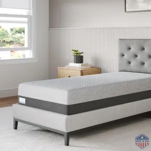 Gel Memory Foam Mattress in a Box, Made in The USA, CertiPUR-US Bed, 10 inch Medium - Twin