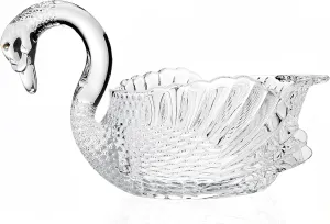 Godinger Swan Centerpiece Bowl Crystal Giftware