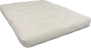 Gold Bond 8" Double Foam & Futon Mattress, Natural, Full, Natural