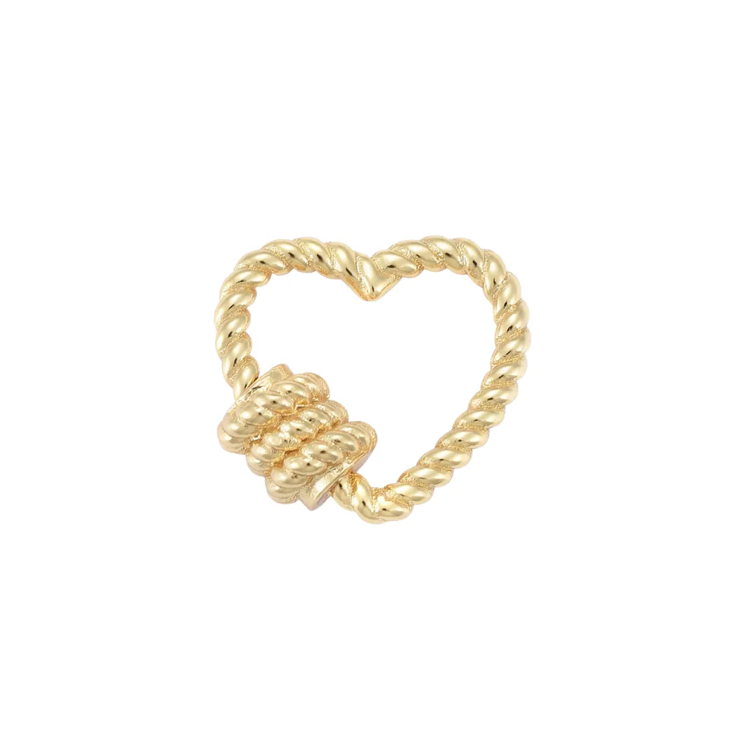 Gold Heart Bella Carabiner