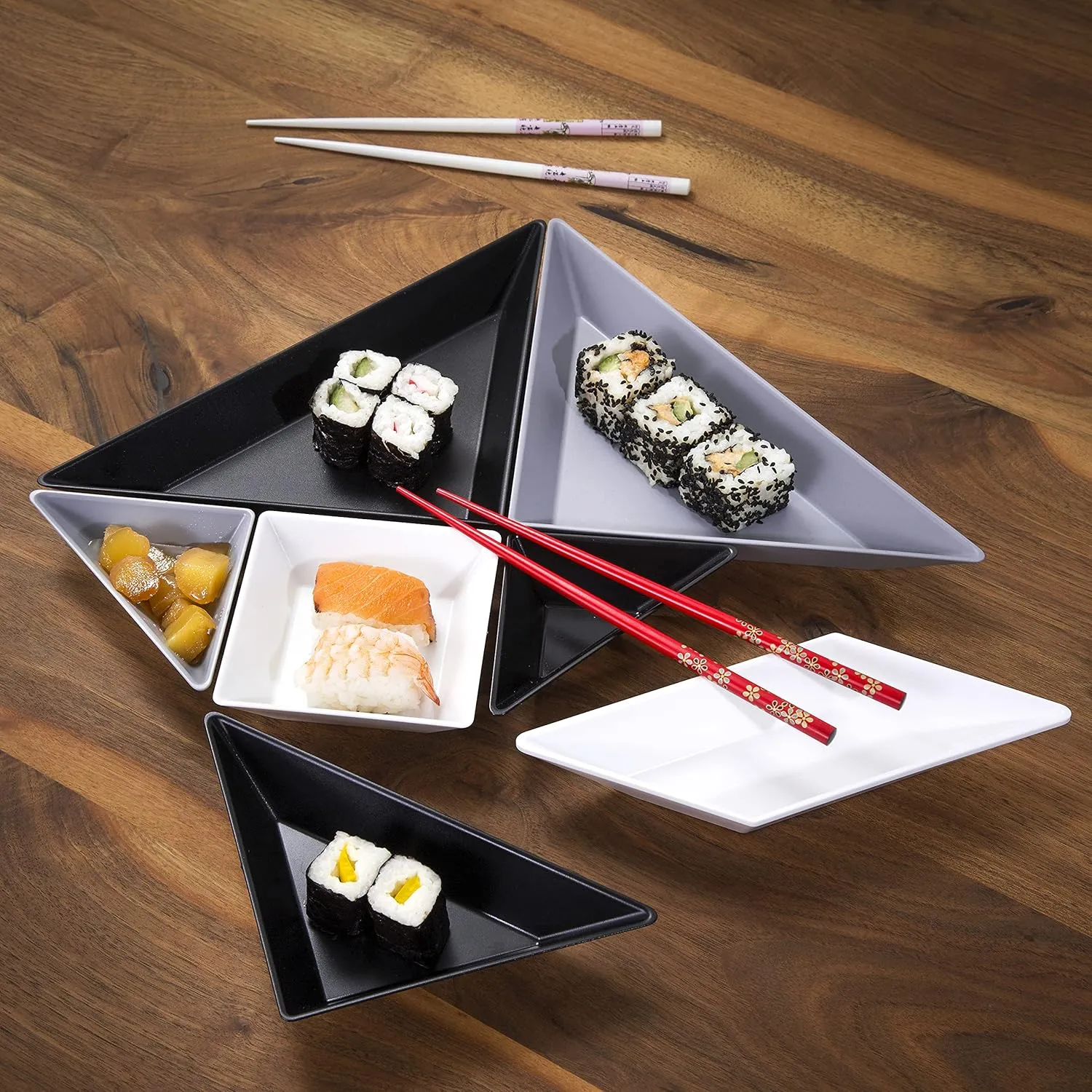 Gourmet Set TANGRAM READY, black/white/grey