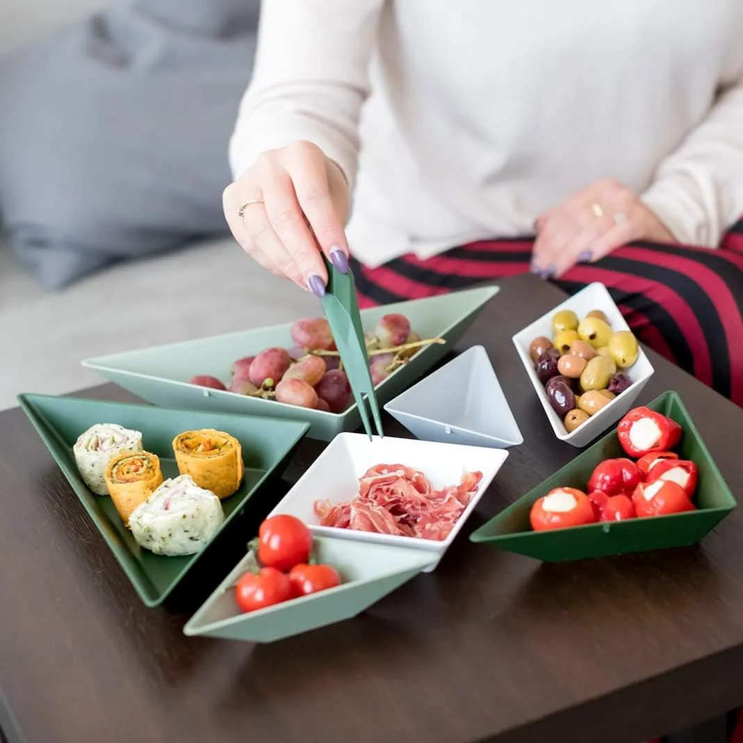 Gourmet Set TANGRAM READY, black/white/grey