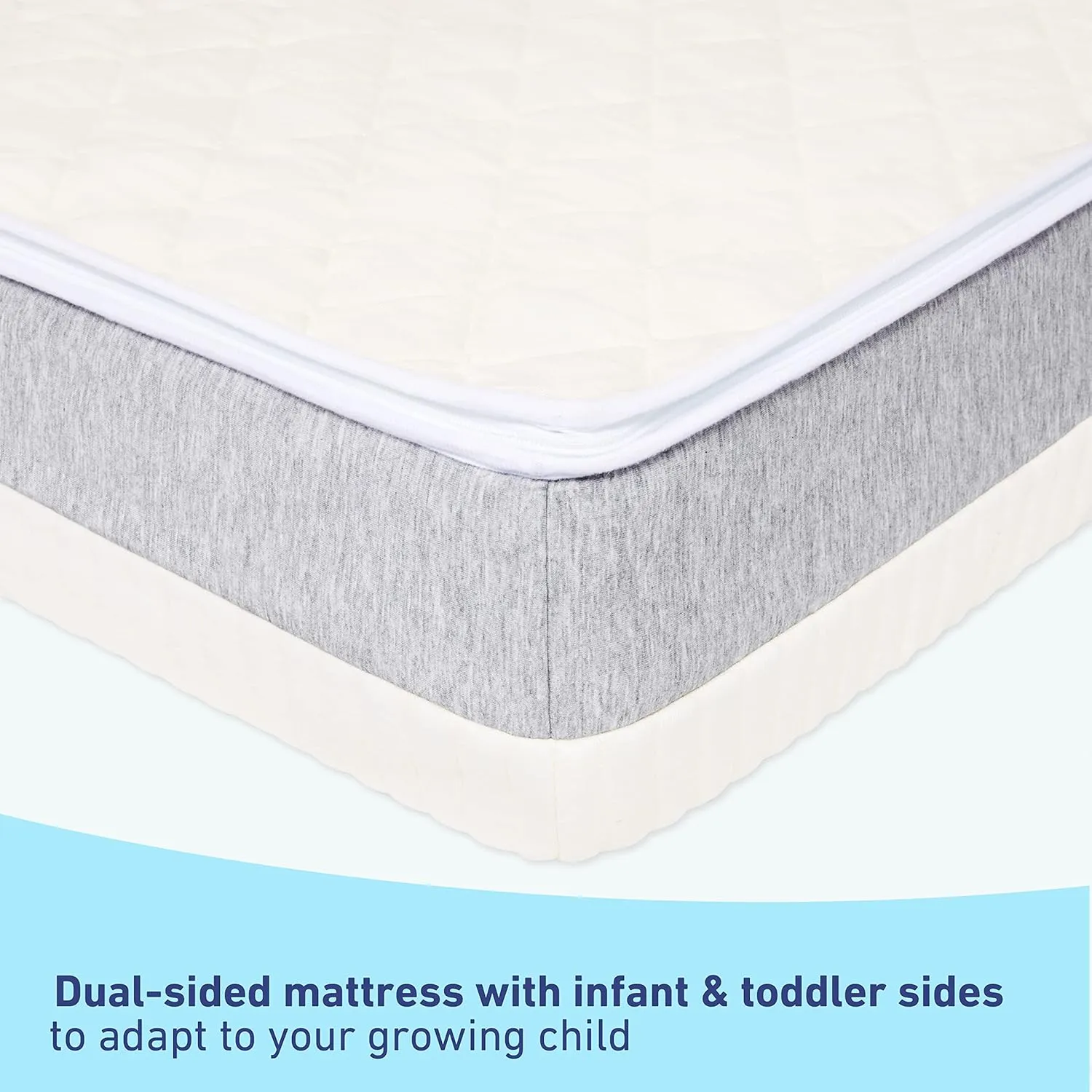 Graco Ultra 2-in-1 Premium Dual-Sided Crib & Toddler Mattress - GREENGUARD Gold, CertiPUR-US Certified Foam, 2-Sided Mattress Fits Any Brand of Crib & Toddler Bed